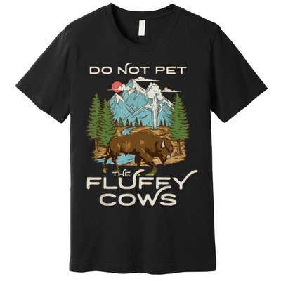 Funny Vintage Look Yellowstone National Park Bison Lover Premium T-Shirt