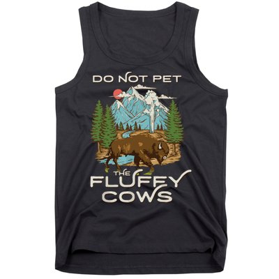 Funny Vintage Look Yellowstone National Park Bison Lover Tank Top