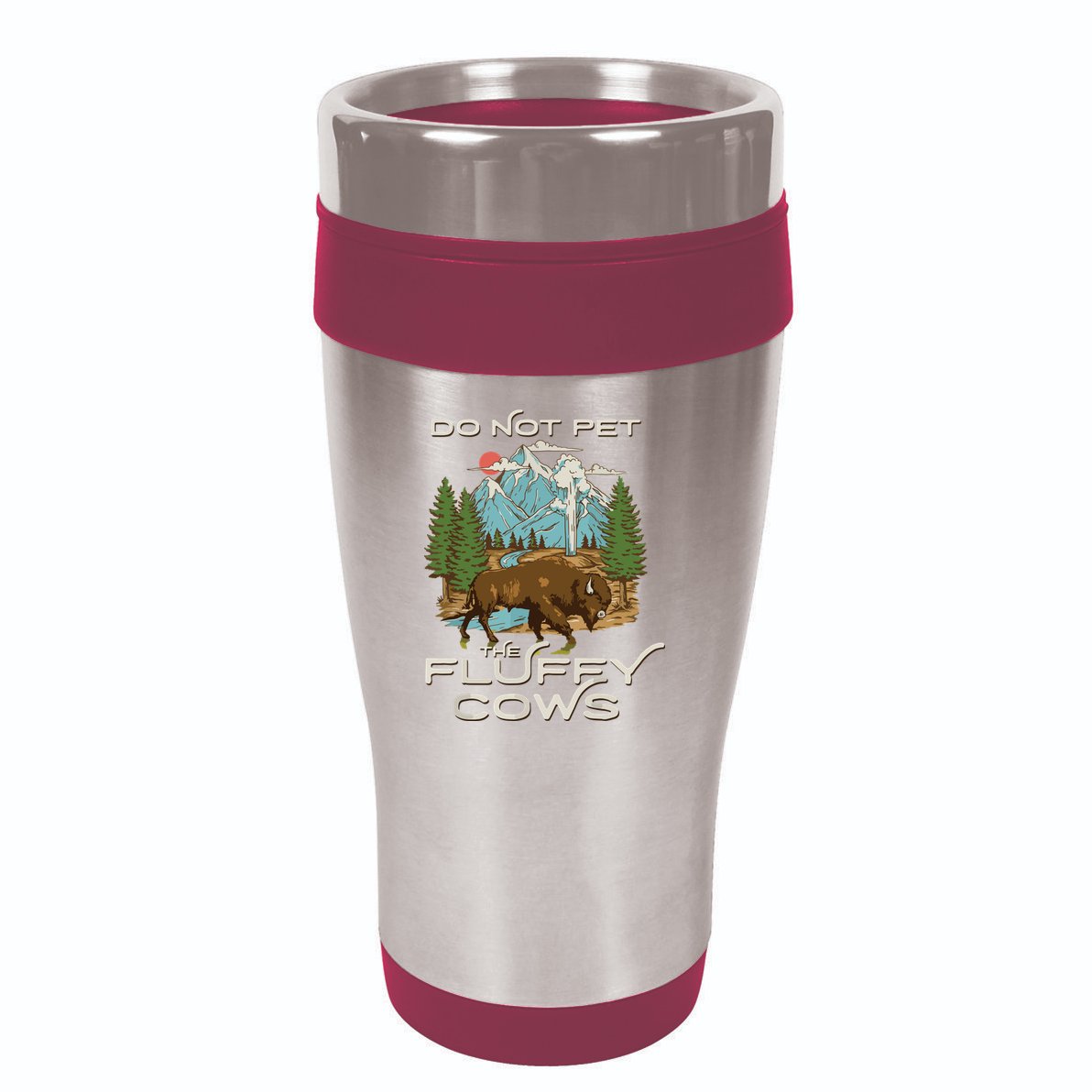 Funny Vintage Look Yellowstone National Park Bison Lover 16oz Travel Tumbler