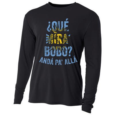 Funny Viral Meme Qué Miras Bobo, Qué Mira Bobo Cooling Performance Long Sleeve Crew