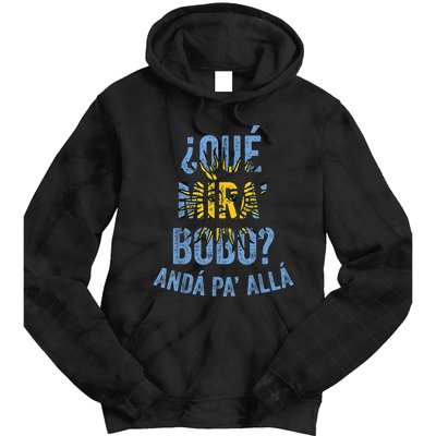 Funny Viral Meme Qué Miras Bobo, Qué Mira Bobo Tie Dye Hoodie