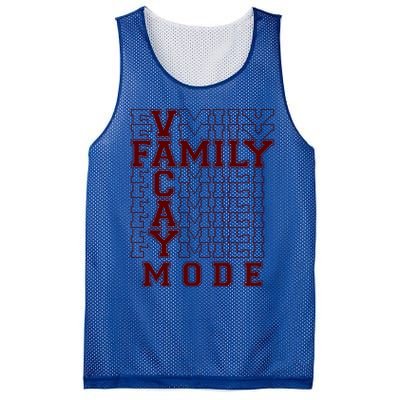 Family Vacay Mode Cute Gift Family Vacation Cute Gift Maroon Cool Gift Mesh Reversible Basketball Jersey Tank