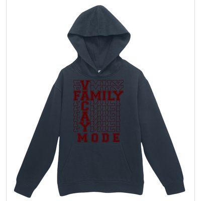 Family Vacay Mode Cute Gift Family Vacation Cute Gift Maroon Cool Gift Urban Pullover Hoodie