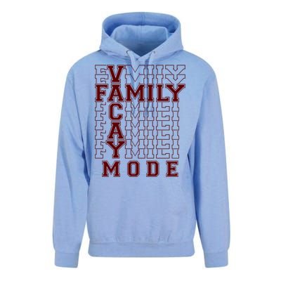 Family Vacay Mode Cute Gift Family Vacation Cute Gift Maroon Cool Gift Unisex Surf Hoodie