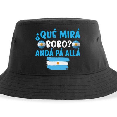 funny viral meme Argentina Qué Mira Bobo Qué Miras Bobo Sustainable Bucket Hat