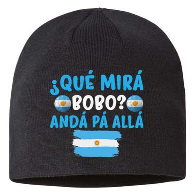 funny viral meme Argentina Qué Mira Bobo Qué Miras Bobo Sustainable Beanie