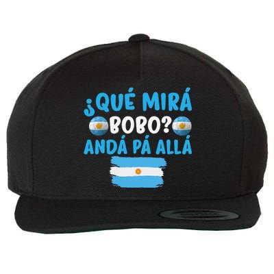 funny viral meme Argentina Qué Mira Bobo Qué Miras Bobo Wool Snapback Cap