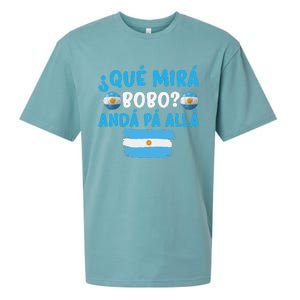 funny viral meme Argentina Qué Mira Bobo Qué Miras Bobo Sueded Cloud Jersey T-Shirt