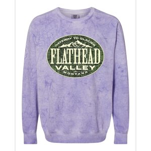 Flathead Valley Montana Colorblast Crewneck Sweatshirt