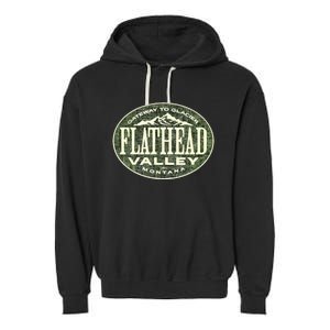 Flathead Valley Montana Garment-Dyed Fleece Hoodie