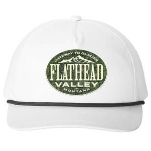 Flathead Valley Montana Snapback Five-Panel Rope Hat