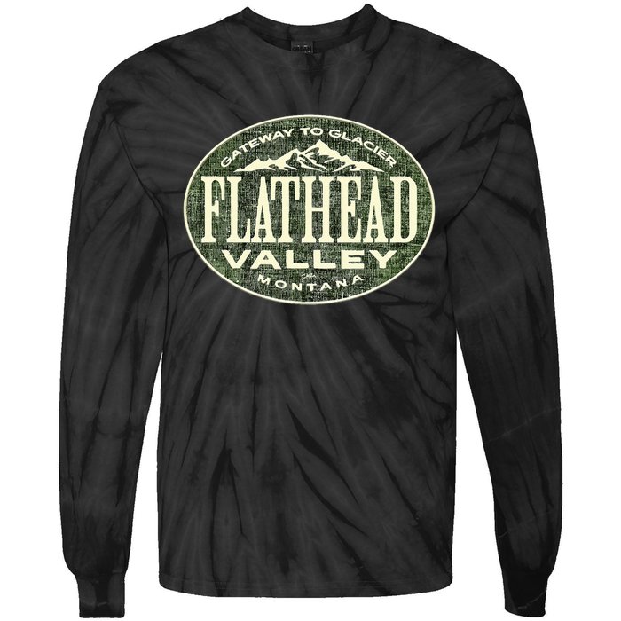 Flathead Valley Montana Tie-Dye Long Sleeve Shirt