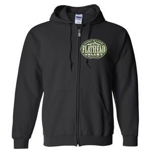 Flathead Valley Montana Full Zip Hoodie