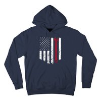 Funny Vintage Mechanic Distressed American Flag Gift Hoodie