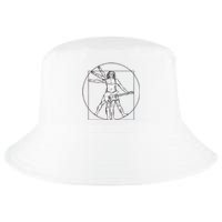 Funny Vitruvian Man Guitar Music Player Cool Comfort Performance Bucket Hat