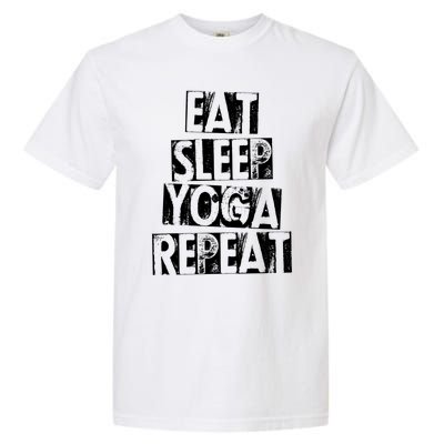 Funny Vintage Meditation Exercise Gift Eat Sleep Yoga Repeat Cute Gift Garment-Dyed Heavyweight T-Shirt