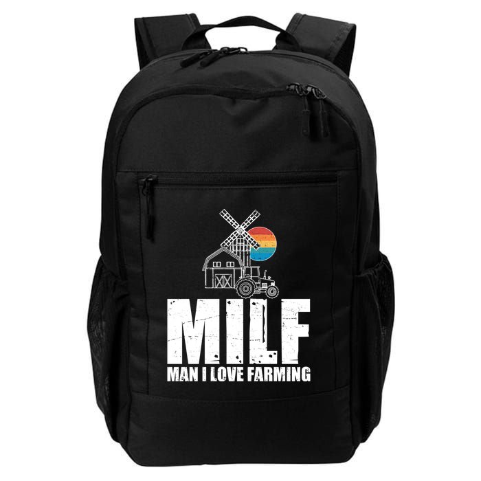 Funny Vintage MILF Man I Love Farming Backpack