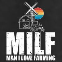 Funny Vintage MILF Man I Love Farming Beanie