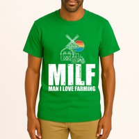 Funny Vintage MILF Man I Love Farming Tall T-Shirt