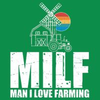 Funny Vintage MILF Man I Love Farming Tall T-Shirt