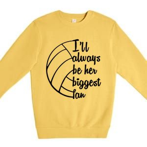 Funny Volleyball Mom Dad Coach Volleyball Lovers Gift Premium Crewneck Sweatshirt