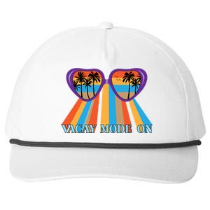 Family Vacay Mode On Summer Vacation Gift Snapback Five-Panel Rope Hat