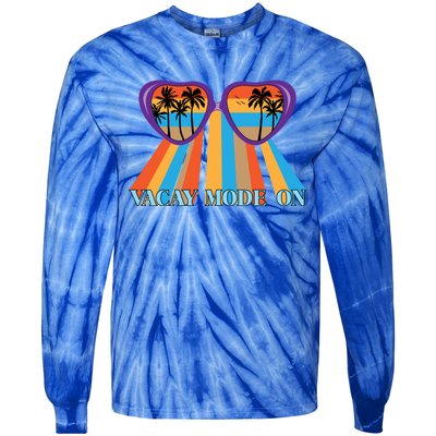 Family Vacay Mode On Summer Vacation Gift Tie-Dye Long Sleeve Shirt