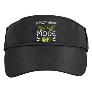 Family Vacay Mode On Family Vacation Meaningful Gift Adult Drive Performance Visor