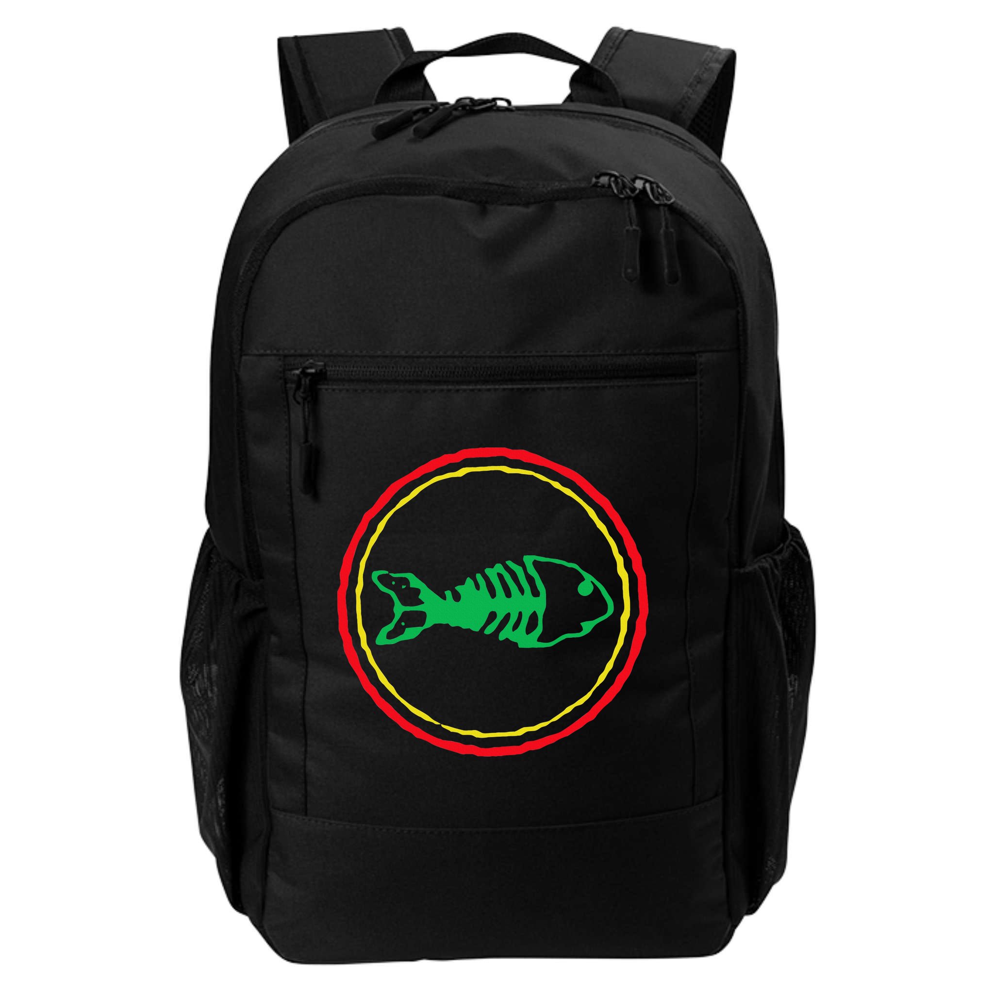 Fishbones Valentine Mardi Gras Patrick Fish Store Backpack