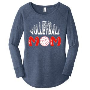 Funny Volleyball Mom Gift Women's Perfect Tri Tunic Long Sleeve Shirt