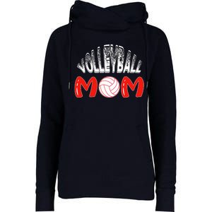 Funny Volleyball Mom Gift Womens Funnel Neck Pullover Hood