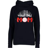 Funny Volleyball Mom Gift Womens Funnel Neck Pullover Hood