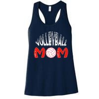 Funny Volleyball Mom Gift Women's Racerback Tank