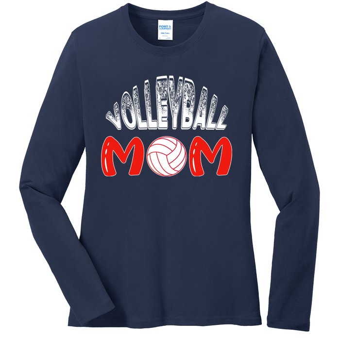 Funny Volleyball Mom Gift Ladies Long Sleeve Shirt