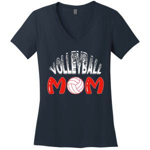 Funny Volleyball Mom Gift Women's V-Neck T-Shirt