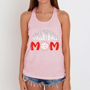 Funny Volleyball Mom Gift Women's Knotted Racerback Tank