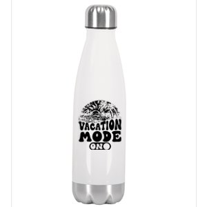 Funny Vacay Mode On Summer Family Vacation Gift Stainless Steel Insulated Water Bottle