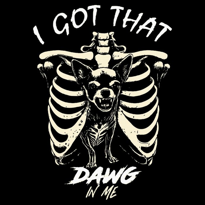 Funny Viral Meme I Got That Dog In Me Skeleton Chihuahua Sweatshirt