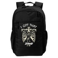 Funny Viral Meme I Got That Dog In Me Skeleton Chihuahua Backpack