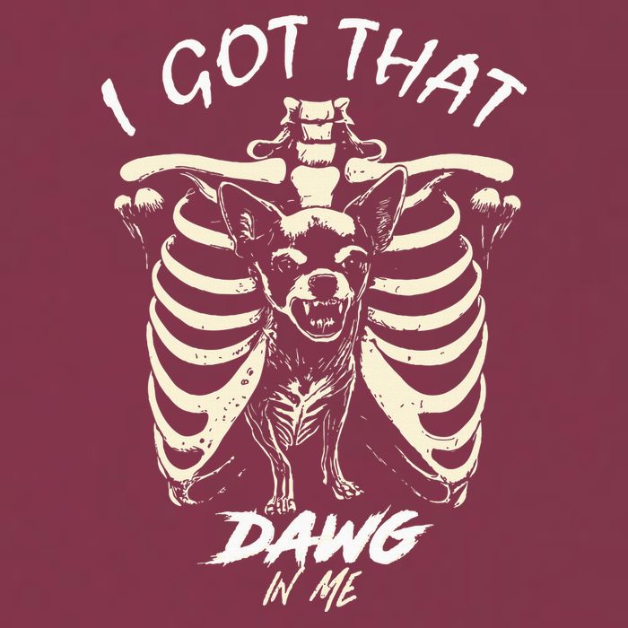 Funny Viral Meme I Got That Dog In Me Skeleton Chihuahua 16oz Travel Tumbler