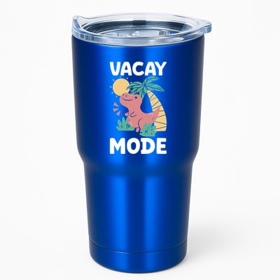 Funny Vacay Mode Cute Dinosaur Family Vacation Gift Tumbler
