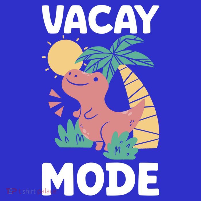Funny Vacay Mode Cute Dinosaur Family Vacation Gift Kids T-Shirt