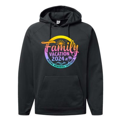 Family Vacation Making Memories Together Matching Family Performance Fleece Hoodie