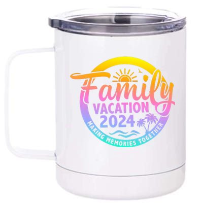 Family Vacation Making Memories Together Matching Family 12 oz Stainless Steel Tumbler Cup