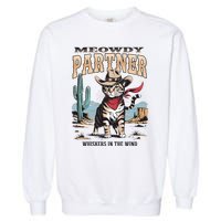 Funny Vintage Meowdy Partner Cowboy Garment-Dyed Sweatshirt