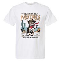 Funny Vintage Meowdy Partner Cowboy Garment-Dyed Heavyweight T-Shirt