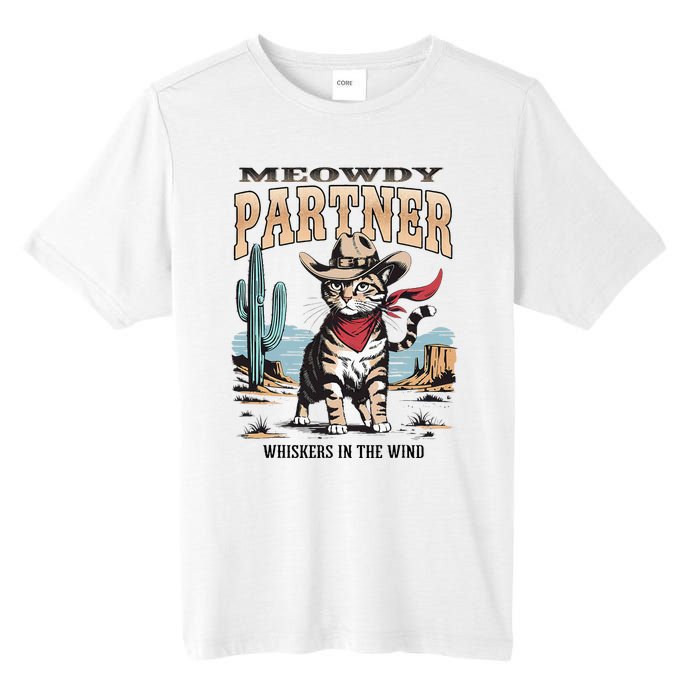 Funny Vintage Meowdy Partner Cowboy Tall Fusion ChromaSoft Performance T-Shirt