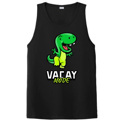 Funny Vacay Mode Cute Dinosaur Family Vacation Hawaii Dino Gift PosiCharge Competitor Tank