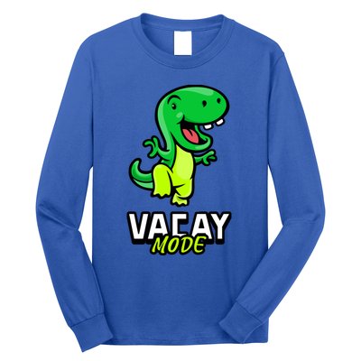 Funny Vacay Mode Cute Dinosaur Family Vacation Hawaii Dino Gift Long Sleeve Shirt