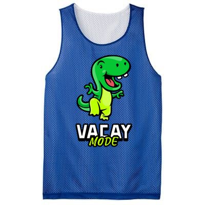 Funny Vacay Mode Cute Dinosaur Family Vacation Hawaii Dino Gift Mesh Reversible Basketball Jersey Tank